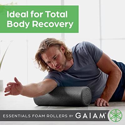 Gaiam Essentials Foam Roller, High Density, 18 Inch, Black - Yahoo