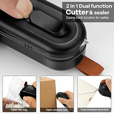 Mini Bag Sealer Chip Bag Sealer Portable Handheld Heat Vacuum Sealer with  Cutter Plastic Bag Sealer Bag Resealer Machine for Chip Bags Automatic Bag  Sealer - Yahoo Shopping