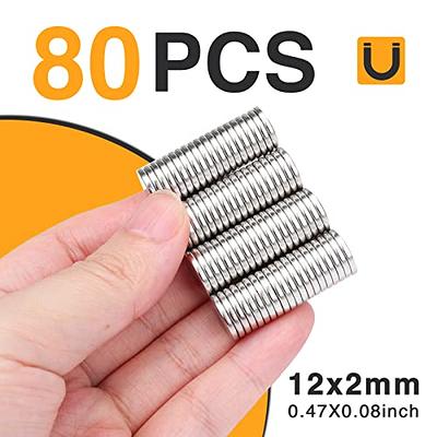 MIN CI 100 Pcs Strong Round Small Rare Earth Magnets, Mini Refrigerator  Neodymium Magnets Disc for Whiteboard Locker Fridge DIY Crafts Dry Erase  Board