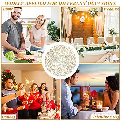 wholesale pvc pressed vinyl metallic placemats/wedding