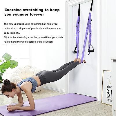  Back bend Assist Trainer - Improve Back and Waist Flexibility,  Door Flexibility Stretching Strap, Home equipment for Ballet, Dance, Yoga,  Gymnastics, Cheerleading, Splits (light pink) : Sports & Outdoors