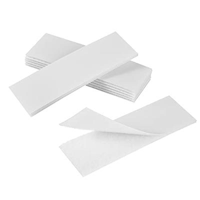 2 x 4 inch - 15 Sets - Adhesive Square Hook and Loop Tape - Heavy Duty Strips - Sticky Back Fastener, Black