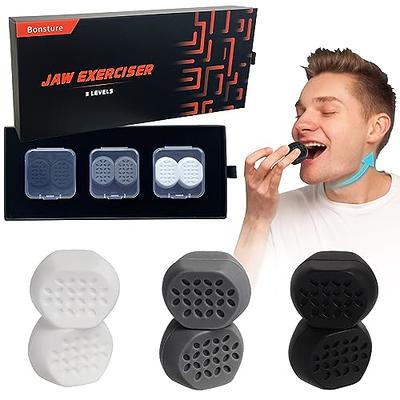 3PCS Jawline Shaper Jaw Exerciser Jaw Trainer 3 Resistance Levels for Men&  Women