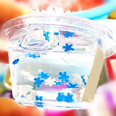 Jenpech Clear Crystal Water Slime, Multiple Colors Soft and Non-sticky Slime Kit, Stress Relief Putty Toy Stress, Party Favor, Birthday Gift Peach