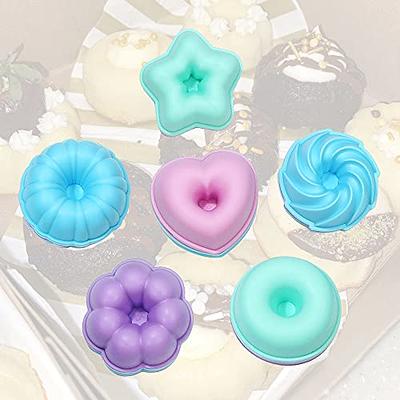 To encounter 24Pack Silicone Molds, Nonstick 2 3/4 inches Donut Mold,  Baking Cups, Donut/ Bagel Pan, Muffin, Jello, Oven- Microwave- Dishwasher  Safe