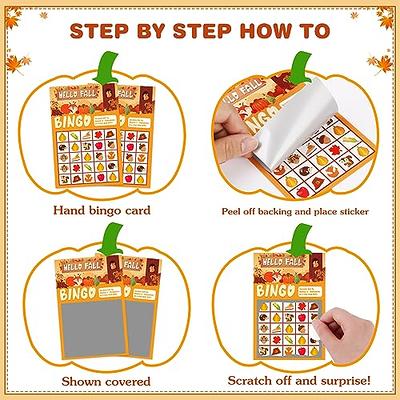  WhatSign Fall Bingo Game Cards for Kids 26 Players Fall  Festival Party Games for Kids Adults,Autumn Bingo Cards Thanksgiving Party  Favors Supplies School Classroom Family Activities : Toys & Games