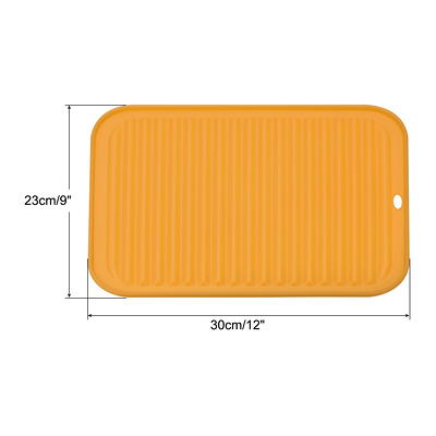 Silicone Dish Drying Mat for Kitchen Counter, Multipurpose, Easy to Clean,  Repeated Use, High Temperature Resistant, Suitable for Sink, Refrigerator