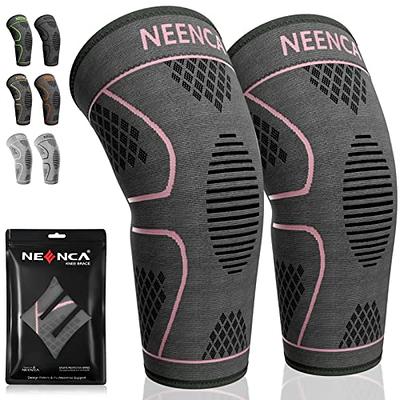 NEENCA Knee Braces for Knee Pain -2 Pack Knee Sleeves for Knee