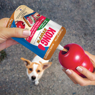  KONG - Classic Dog Toys with Easy Treat Peanut Butter