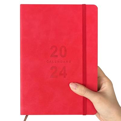 POPRUN Pocket Calendar 2023-2024 for Purse 3.5''x6.5'' Hardcover (17-Month:  Aug 2023 Through Dec 2024) Small Academic Planner Daily Weekly Monthly
