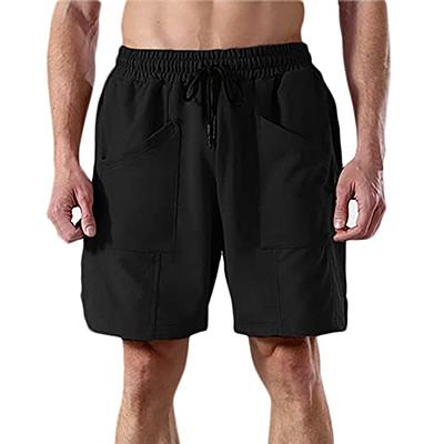 BAGELISE Men's Running Workout Shorts Athletic Gym Short Quick Dry