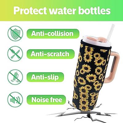 Nuovoware Protective Silicone Boot for Stanley 40 oz Tumbler with Handle,  Water Bottle Boot for 40 oz Stanley Adventure Quencher H2.0, Anti-Slip 40  oz