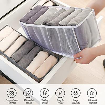 Plastic Drawer Organizer Wardrobe Clothes Storage 7 Grids Storage