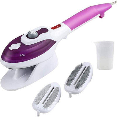 1875W Steamer for Clothes with 360ML Tank, Fast Heat-Up and Auto-Off, LCD  Steamer Iron 2 in 1 Fabric Wrinkle Removes with Hanger and Brush, Handheld