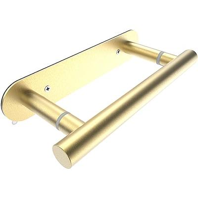 HITSLAM Gold Toilet Paper Holder Adhesive, Stainless Steel Self Adhesive  Toilet Paper Roll Holder for Bathroom