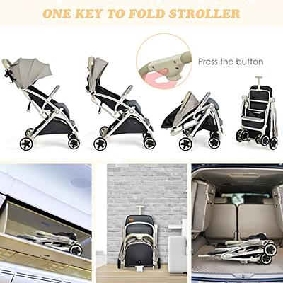 HONEY JOY Double Stroller, Compact Lightweight Stroller Side by Side,  Adjustable Canopy, Cup Holder & Storage Bag, Travel Stroller for Airplane,  Foldable Twin Umbrella Stroller for Infant and Toddler - Yahoo Shopping