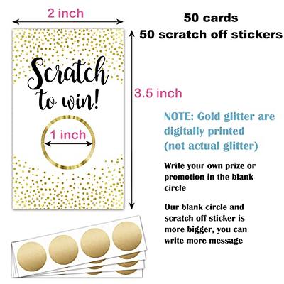Glassine Translucent Mini Scratch Off Game Card Envelopes