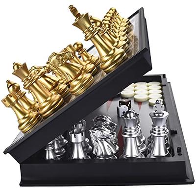 Trademark Games Wooden Book Style Chess Board with Staunton