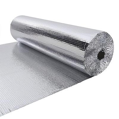 Bubble Reflective Insulation, The Fellie Double Side Reflective Foam Core  Aluminium Foil Insulation Wrap Panel for Windows Insulation, Roofs, Attic,  Garage, Greenhouse, Metal Pipe, 3mm, 47in x 32ft - Yahoo Shopping