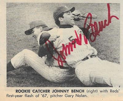 Johnny Bench Cincinnati Reds Fanatics Authentic 12 x 15 Hall of