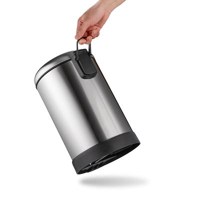 Stainless Steel Round Step-On Trash Can