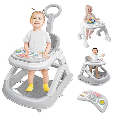 Foldable Baby Activity Walker with Adjustable Height and