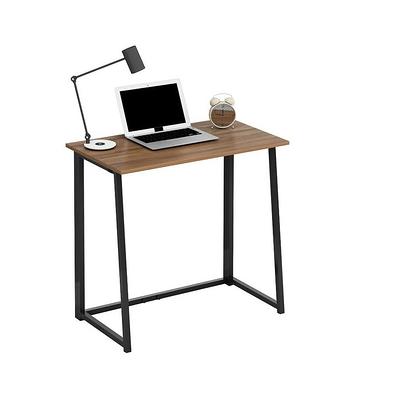 WOHOMO Folding Computer Desk, Small Writing Desk 31.5, Space-Saving  Foldable Laptop Table Writing Workstation for Home Office, Easy Assembly,  Rustic