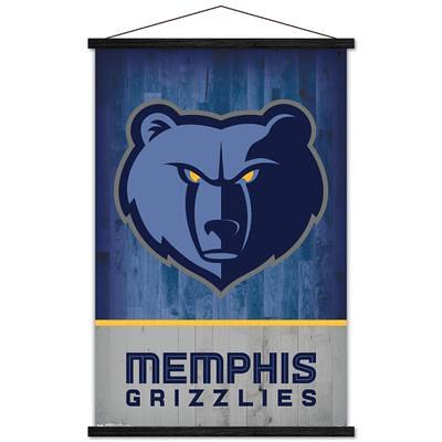 Memphis Grizzlies 24'' x 35'' Logo Framed Hanging Poster - Yahoo