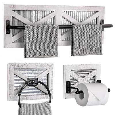 Autumn Alley Galvanized Double Toilet Paper Roll Holder With Shelf