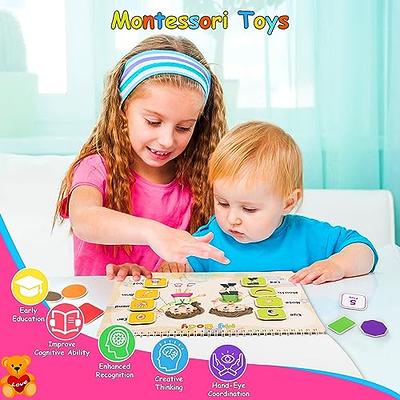 Montessori Toys - Busy Board - Sensory Toys for Toddlers 3-4, Toddler Travel Toys, Autism Educational Toys, Toddler Toys Age 3-6 Year Old Girls Boys