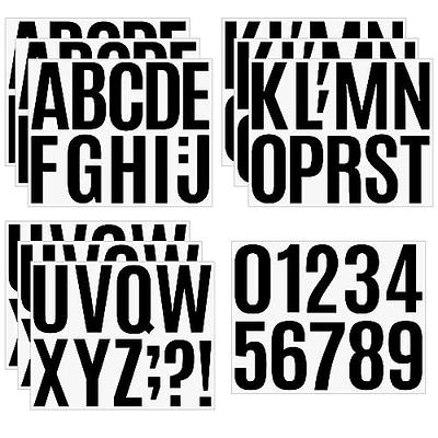810 pieces of 10 letter stickers, self-adhesive vinyl waterproof mailbox  number stickers, mailbox, windows, doors, signs, address numbers,  enterprise (1 inch) (Black) - Yahoo Shopping