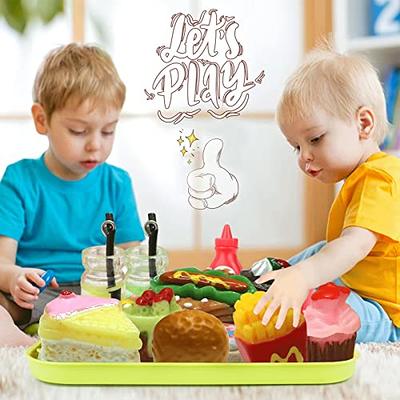 100 Pieces Miniature Food Drinks Toys Mixed Pretend Foods for Dollhouse  Kitchen Play Resin Mini Food for Adults Teenagers Doll House (Hamburger