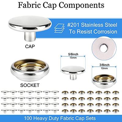 Heavy Duty Snap Fasteners Kit+ Canvas Snap Kit,CENOZ Marine Grade Stainless  Steel Snaps,Screw Snaps,Boat Cover Snaps,Carpet snap kit with Setting Tool  for Boat Cover Furniture (silver-354PCS) - Yahoo Shopping