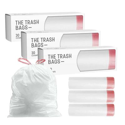 Ninestars Nstb-21 Extra Strong White Trash Bag W/Drawstring Closure, 21 gal. 30