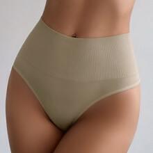 Plus High Waist Tummy Control Shapewear Shorts