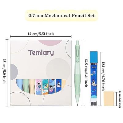 Mr. Pen- Metal Mechanical Pencil Set with Lead and Eraser Refills, 5 Sizes, 0.3, 0.5, 0.7, 0.9, 2mm, Drafting, Sketching, Architecture, Drawing