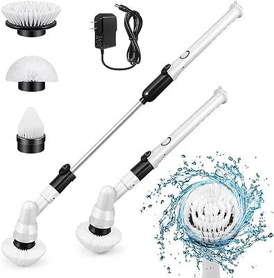 Electric Spin Scrubber, Cordless Cleaning Brush with 7 Replaceable Brush  Head, 90Min Work Time 3 Adjustable Handles 2 Adjustable Speeds, Power  Scrubbers for Cleaning Bathroom Floor Tub Tile (White) - Yahoo Shopping