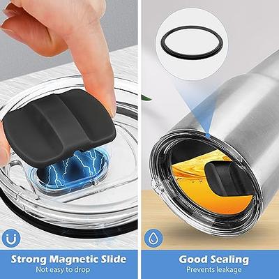 2 PCS Magnetic Tumbler Lids for Yeti Rambler 20oz Spillproof Replacement  Cover with Magnetic Splash Resistant Slider for Yeti Rambler Ozark Trail  Old