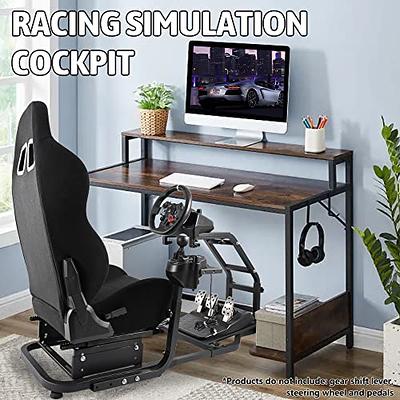 Anman Racing Wheel Stand fits Logitech G25 G27 G29 Thrustmaster NO Seat  Steering Wheel Shifter Pedal