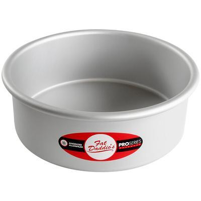 Choice 8 x 2 Round Straight Sided Aluminum Cake Pan