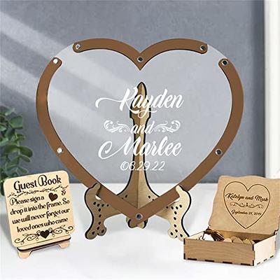 Kannino Wedding Guest Book, Guest Book Wedding Reception with Wooden Hearts  Drop Box, Wedding Guestbook Alternative, Wedding Guest Book Ideas, Rustic  Wedding Decor for Party, Wedding and Reception - Yahoo Shopping