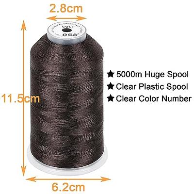 New brothread - 2 Huge Spools 5000M Each Polyester Embroidery