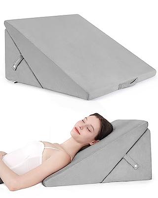 Bed Wedge Pillow - Adjustable Folding Cooling Gel Memory Foam