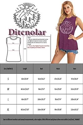 Funny Tank Tops for Women Summer Outdoor Printed Novelty Hiking Camping  Graphic Travel Clothes Womens Casual Loose Fit Cotton Tops-S (Purple) -  Yahoo Shopping