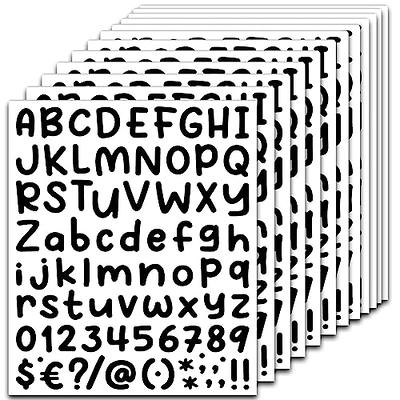 Sticko 121 Pack Script X Large Alphabet Stickers Black