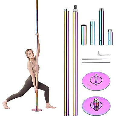 SmileMart Portable Dance Pole Adjustable Static Spinning Stripper