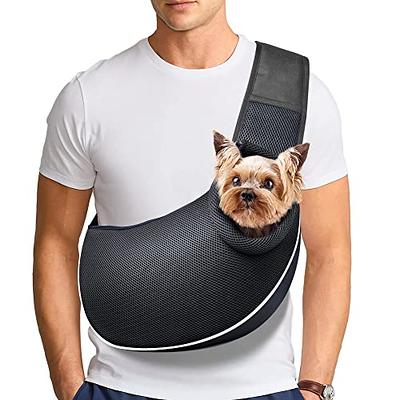 Dog Carrier, Bienbee Dog Sling Carriers for Small Dogs Pet Carrier Dog Bag  for Traveling with Breathable Mesh Fabric, for Cat, Puppy, Small Pet