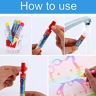 IRWPITW Magical Water Painting Pens for Kids, 8 Colors Magic Drawing Pen  Bundle, Kiddies Create Magic Pen Floating Ink Drawings Set with Spoon and  Towel, Tattoo Water Marker Gifts for Boys and