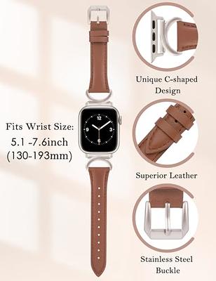 Leather Strap For Apple Watch Band 44mm 45mm 41mm 40mm 42mm 38mm Wrist –  www.