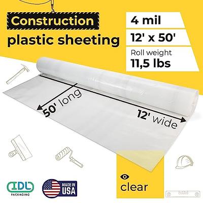 Clear Polyethylene Sheeting Rolls Up To 50 Ft. Wide